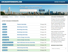 Tablet Screenshot of chicagointernships.com